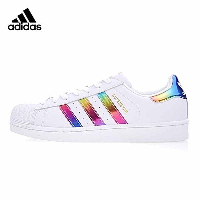 Authentic Adidas SUPERSTAR Shamrock Men and Women Unisex Skateboarding Classic Shoes Lightweight Wear-resistant S81015